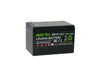 高效鋰電池 | 磷酸鋰鐵電池 | Efficient Lithium Battery  Maxtela 12V 16Ah LiFePO4 Battery MX16-12LF
